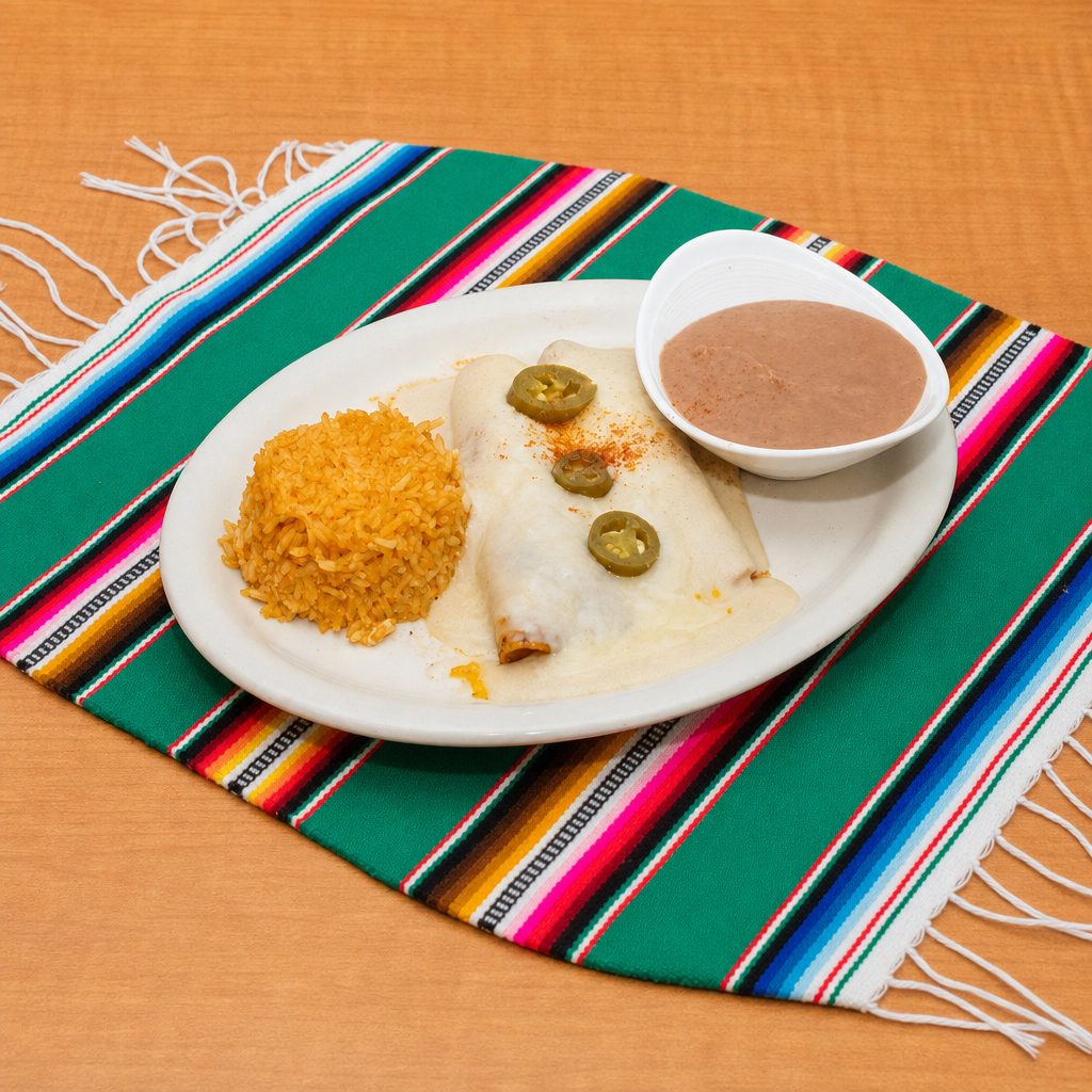 9. Chicken Enchiladas.